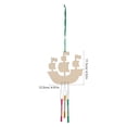 thumbnail image 2 of OULII Wood Wind Chime Making Kit Khaki Sailboat Design For Children 1Set Back to School, 2 of 6