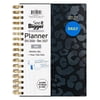 See It Bigger Medium Daily Planner, Black Leopard, 15 Months: Oct 2026- Dec 2027