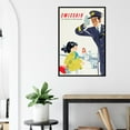 thumbnail image 2 of Swissair - Airline of Switzerland - 1960s - Vintage Airline Travel Poster (24x36Inches-Framed), 2 of 6