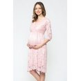 thumbnail image 3 of Floral Lace Surplice Maternity Dress, 3 of 3