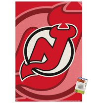 NHL New Jersey Devils - Logo 14 Wall Poster with Push Pins, 22.375" x 34"