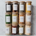 thumbnail image 3 of Savvy & Sorted 12 Natural Bamboo Spice Jars - 8.5Oz Large Glass Jars With Bamboo Lids - Seasoning Jar With Airtight Lids Containers Herb Spice Rack Kitchen Organization, 3 of 4