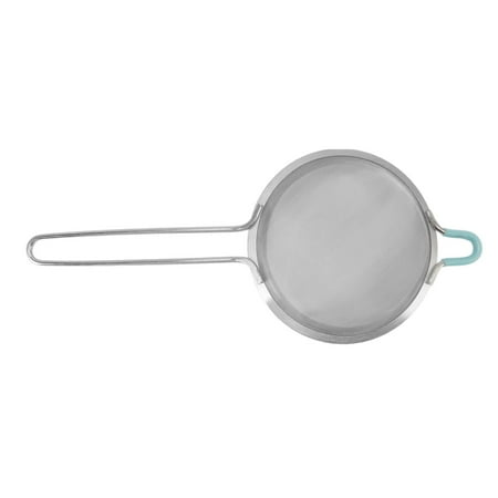 

Flour Colander Fine Mesh Strainer Handle Multipurpose Stainless Steel Silicone For Home 14cm/5.5in 20cm/7.9in