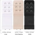 thumbnail image 2 of Soft Comfortable Elastic Bra Extenders 2 Hooks 3 Rows with Adjustable Straps, 2 of 6