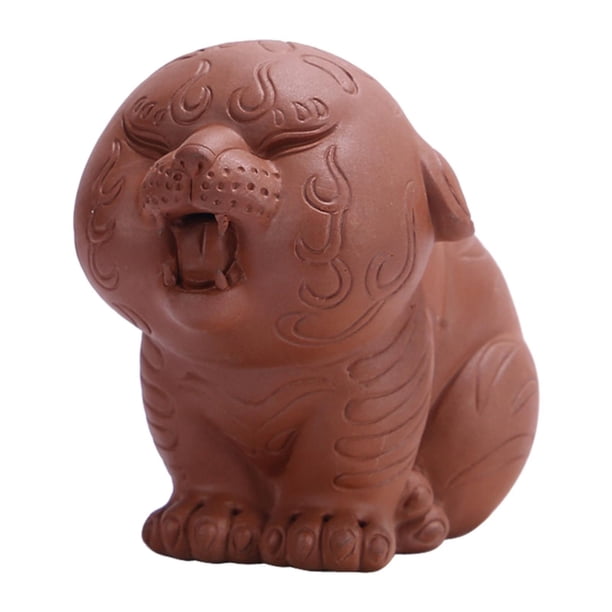 Estatua de mascota de té, regalo, escultura decorativa coleccionable, pequeña figura en miniatura rojo