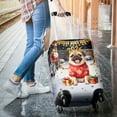 thumbnail image 3 of Happy New Year 2026 Pug Holiday Balloons Party Snow Travel Luggage Cover Dog Lover Gifts Suitcase Dust Protective Decor - 13018, 3 of 5