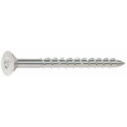 Simpson Strong-Tie 5000197 No. 8 x 2 in. Lobe Flat Head Coated Stainless Steel Deck Screws, 2.5 lbs - Pack of 350