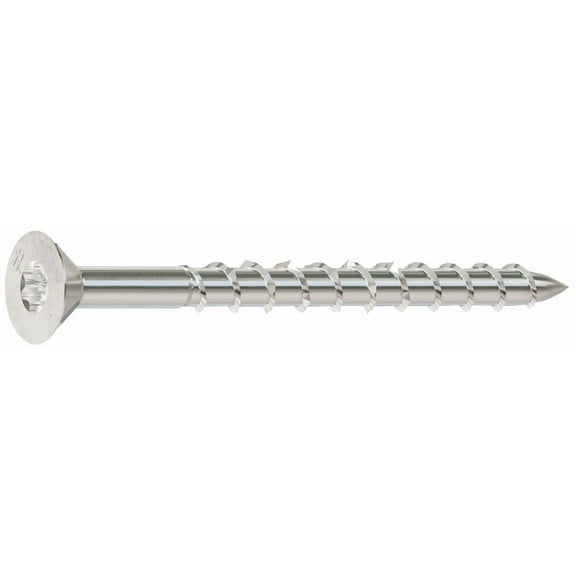 Simpson Strong-Tie 5000197 No. 8 x 2 in. Lobe Flat Head Coated Stainless Steel Deck Screws, 2.5 lbs - Pack of 350