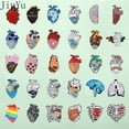thumbnail image 2 of Broche De Metal Con Corazón De Dibujos Animados , Diseño De Cráneo , Género , Insignia , Joyería , Regalo Para Estudiantes De Medicina, 2 of 4