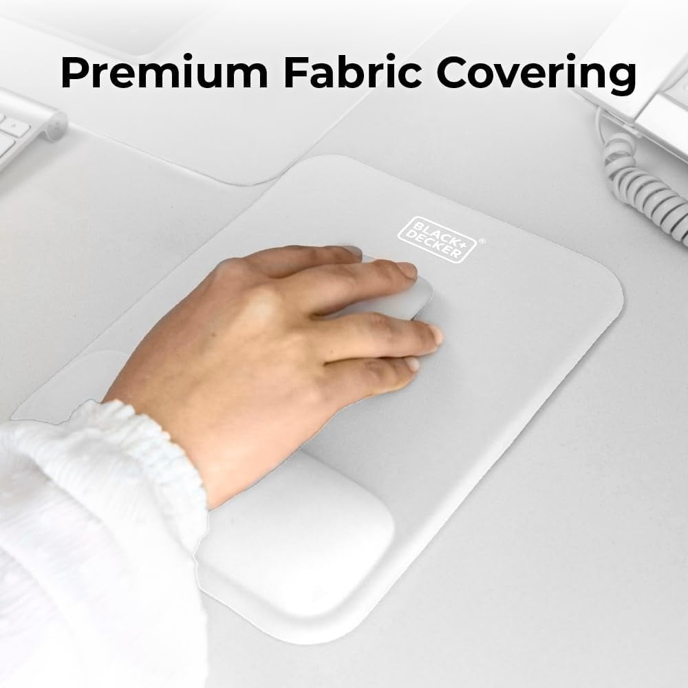 Ergonomic Mouse Pad Wrist Support - Comfortable Mouse Pad Wrist Rest - Wrist Relief Gel Mousepad - Non-Slip Base Aesthetic Mousepad for Gaming, Home, Office - Perfect for Computer, Laptop