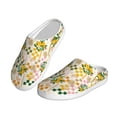 thumbnail image 2 of Wukai Hawaii Palms Print Women's Indoor Bedroom Slipper Slip On Shoes, Unisex House Shoes with Anti-Skid Sole for Men, Gift for Women Men-35/36, 2 of 7