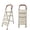 4-steps off-white, variant on Heavy-Duty Folding 2/3/4/5/6 Step Ladder With Non-Slip Steps And Folding Mechanism, Featuring 330-Pound Weight Capacity, Durable Steel Construction, And Easy Storage Design -Perfect For Household