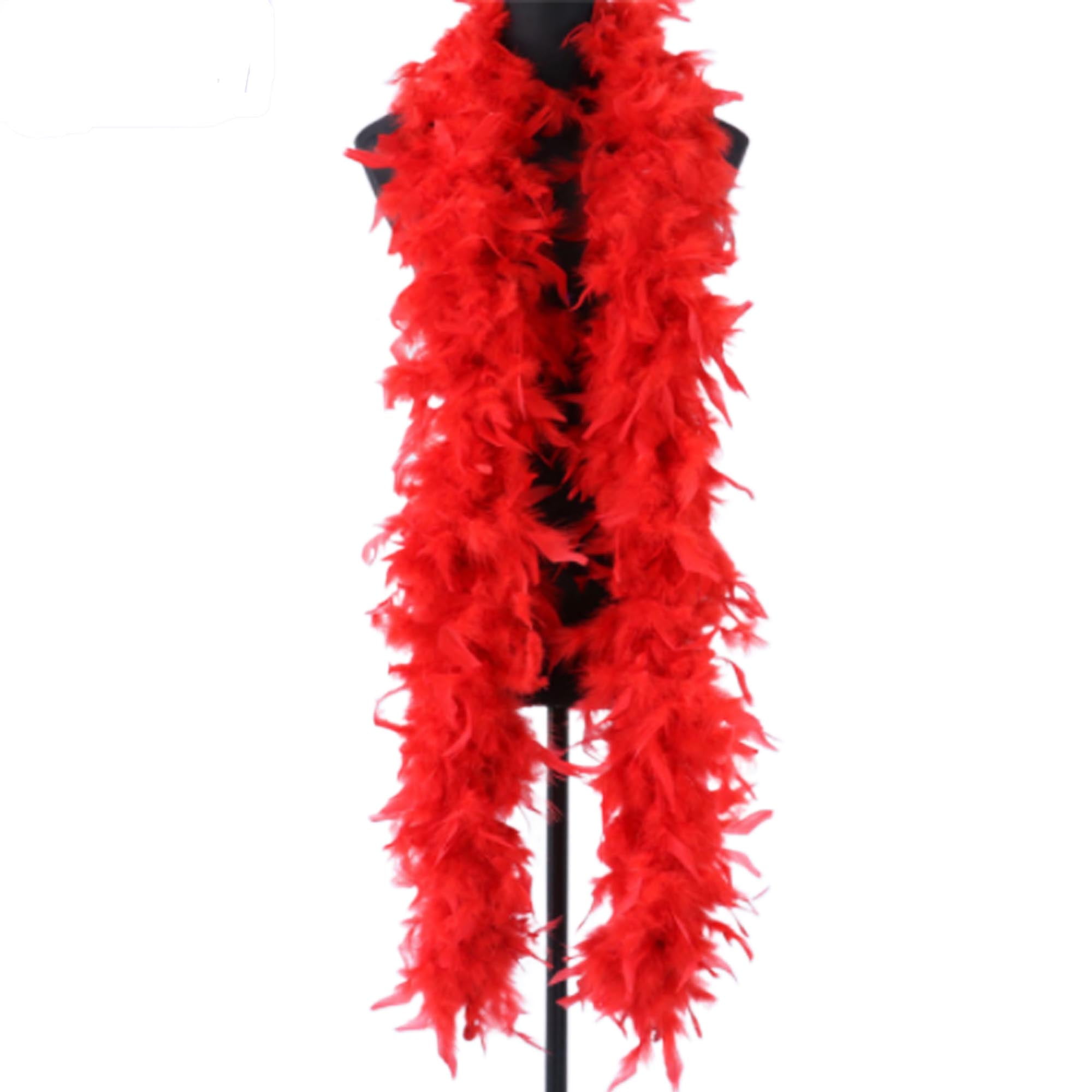 Womens Men 80g/2m Feather Boa Long Colour Feather Boa Fancy Dress