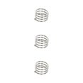 thumbnail image 4 of Anillo de servilleta Toystoory metal Banquete comedor decoración Plata, 4 of 6