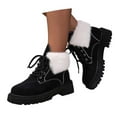 thumbnail image 3 of Women's Ankle Boots Winter Casual Fashion Lace Up Thick Sole Booties Ideal for All Day Comfort, 3 of 9