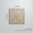 thumbnail image 3 of Ekena Millwork 11 3/8"W x 11 3/8"H x 1/4"T Small Allen Decorative Fretwork Wood Wall Panels, Hickory, 3 of 18