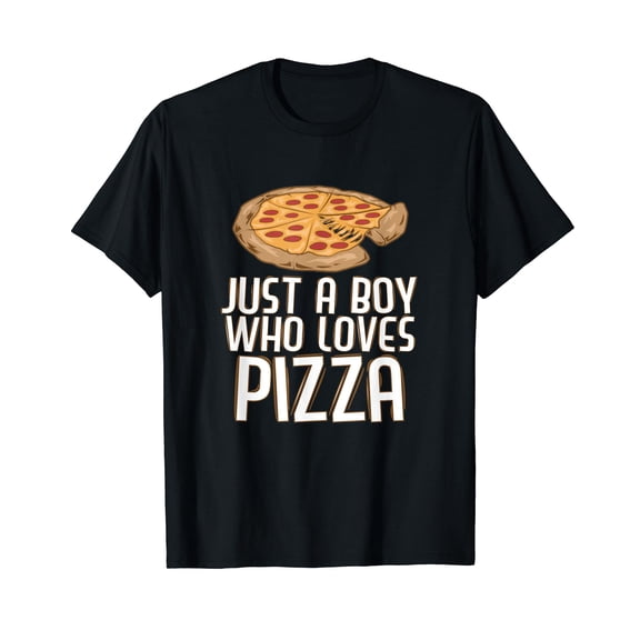 Just a Boy Who Loves Pizza Funny Pizza Lovers T-Shirt