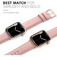 thumbnail image 3 of ANTHOUSE Leather Bands Compatible for Apple Watch Band 38mm 40mm 41mm, Genuine Leather Wristband Replacement Strap Compatible with Apple Watch Series 8 7 6 5 4 3 2 1, SE Sports, 3 of 16