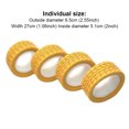 thumbnail image 3 of Wweixi 4 Pcs 1/18 Remote Control Model Car Tire Tread Pattern Replaceable Part Kit Replacement for WLtoys A949 A959 A969 A979 K929 Gold, 3 of 8