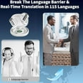 thumbnail image 4 of Lingosound Traductor, Lingo Sound Xr Audifonos Traductores, 3-in-1 Wireless Bluetooth 5.3 Translation Headphone, Waterproof Dual Noise Reduction, for Travel Business Learning (Translation,Q16s White), 4 of 6