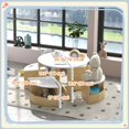 thumbnail image 3 of Qaba Ensemble de 5 Pcs Table et Chaises pour Enfants avec Rangement pour Chambre d'Enfant, Blanc, 3 of 10