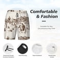 thumbnail image 5 of Balery Western Desert Cowboys3 Mens Swim Trunks Swim Shorts for Men Quick Dry Inseam Beach Shorts with Compression Liner Pocket-X-Large, 5 of 9