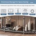 thumbnail image 4 of Gray Console Table with 4 Drawers, Atumon Sofa Side Table, Vintage Curved Entryway Table, Wood Console Table Furniture, Sideboard Buffet, Modern Console Table for Living Room Entryway Hallway, 4 of 10