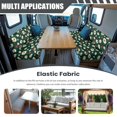 thumbnail image 3 of Uorisanigo RV Dinette Cushion Covers Easy Installation Daisy Ladybug Camper Cushion Slipcovers Full Coverage for RV Camper Car Bench 1 Backrest Cover & 1 Bench Cover, 3 of 7