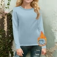 thumbnail image 3 of Girls Long Sleeve Shirts Kids Girls' Tees Thermal Basic Tops Lined Crewneck Trendy Fall Layering Tees 3-11 Years, 3 of 5