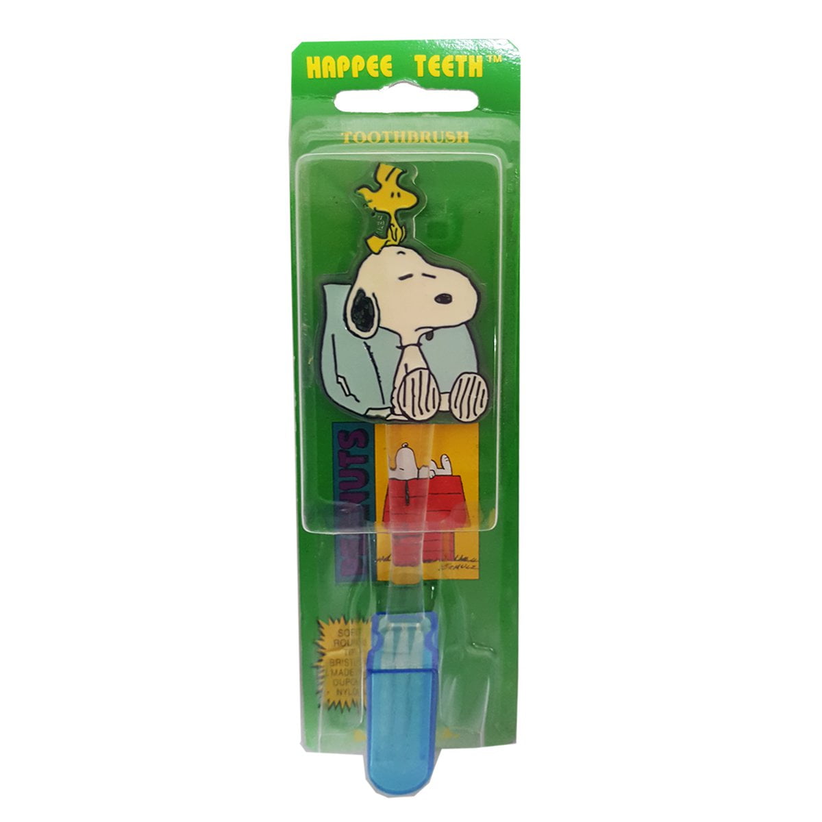 Peanuts Snoopy & Woodstock Soft Bristle Youth Toothbrush With Cap