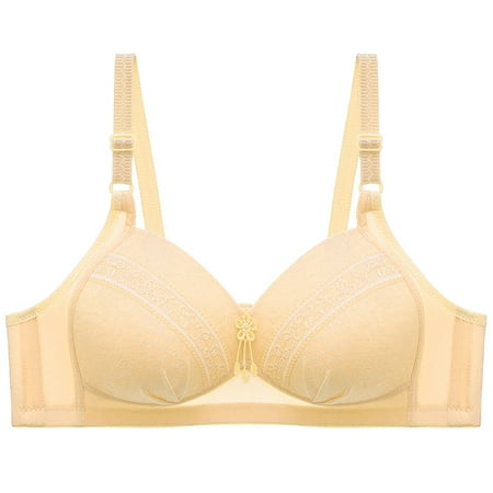 

Honeeladyy Sales Woman s Solid Color Comfortable Hollow Out Perspective Bra Underwear No Rims