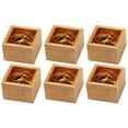 thumbnail image 2 of YBM Home Bamboo Drawer Organizer Storage Boxes, Adult Brown 3 in. W x 3 in. L x 2 in. H (6-Pack), 2 of 10