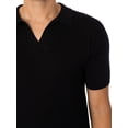 thumbnail image 4 of John Smedley Noah Sea Island Cotton Polo shirt, Black, 4 of 5