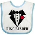 thumbnail image 3 of Inktastic Tuxedo Ring Bearer Boys Baby Bib, 3 of 4