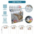 thumbnail image 6 of Burlap Table Runner 90 Inches Long,Easter Rabbit Blossom Flower Non-Slip Kitchen Table Runners for Dining Room Everyday Use Party Table Decorations Eucalyptus on Blue Plaid, 6 of 9