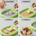 thumbnail image 4 of At-Home Rolled Ice Cream Maker Kit, Rolled Ice Cream Machine with 2 Scrapers, Instant Ice Cream Maker, DIY Homemade Ice Cream tray Ideal for Making Rolled Ice Cream Yogurt Sorbet Soft Serve (Pink), 4 of 8