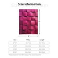 thumbnail image 2 of Purple Square Lightweight Plush Fuzzy Cozy Soft Blankets 80"X60", 2 of 5