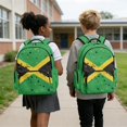 thumbnail image 2 of Bulopur Jamaica Flag Kids School Backpack Set 4 Pcs Breathable Lightweight Kids School Bag with Lunch Box, Pencil Case and Water Bottle Cover for Kids, 2 of 7