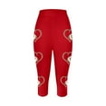 thumbnail image 3 of MKLEKYY Leggings deportivos con estampado de rugby para mujer, de moda informal, pantalones de yoga, leggings capri 2883, 3 of 3