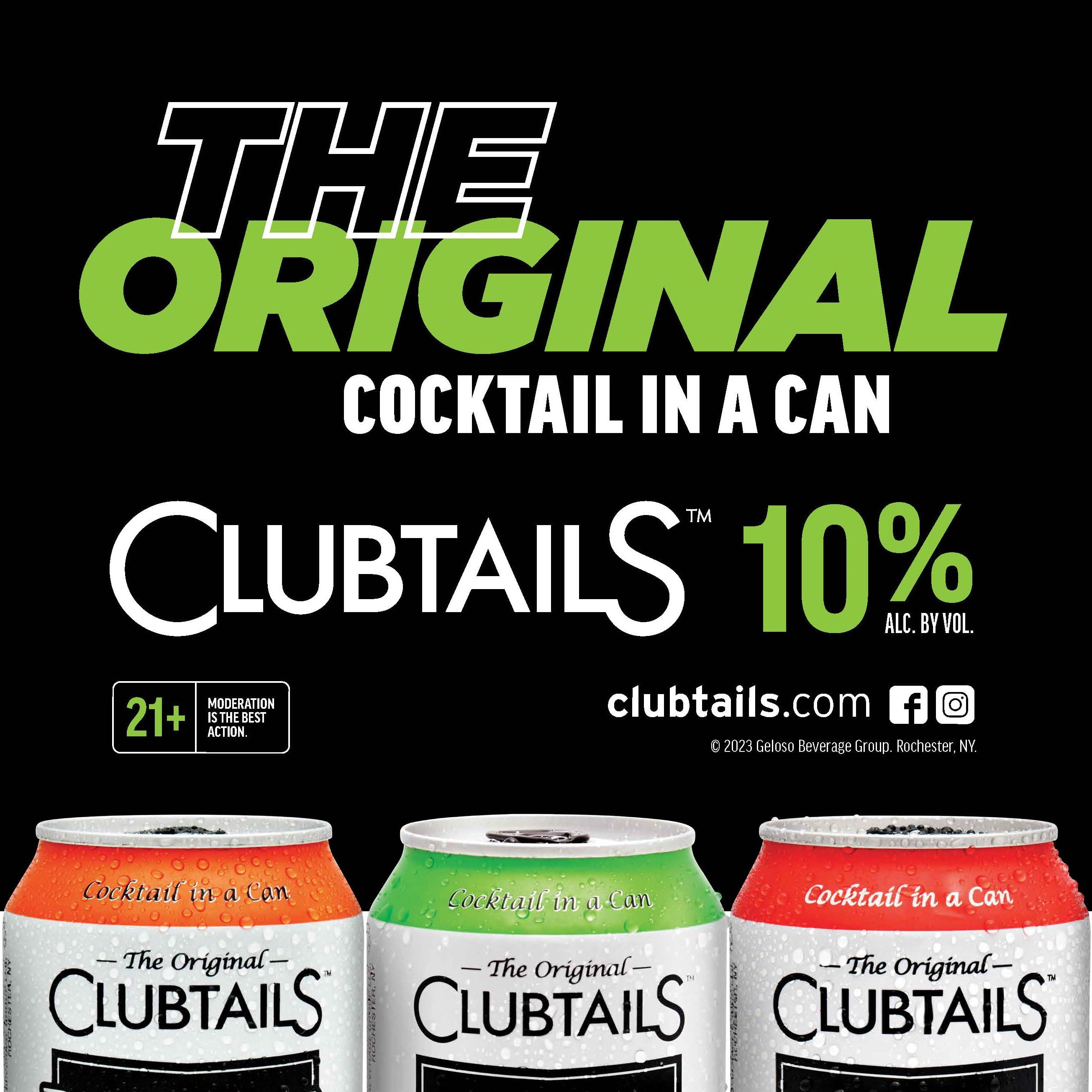 Clubtails Bahama Mama, The Original Cocktail in a Can, 24oz Can, 10% ABV