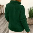 thumbnail image 4 of Women's Soft Half-Zip Pullover With Ribbed Cuffs And Kangaroo Pocket For Casual And Everyday Style Basic Fall Clothes Outfits Winter Clothing, 4 of 4