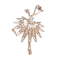thumbnail image 1 of Ganfancp Broche Bailarina Elegante Falda de Baile Alfiler Señoras Anti-Luz Corsage Ofertas Del Día Liquidación 1 Broche, 1 of 1