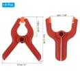 thumbnail image 2 of Uxcell 2 Inch Spring Clamps, 8 Pack Plastic Flexible Anti Slip Strong Clips, Red, 2 of 7