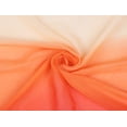 thumbnail image 3 of Bufanda Color Degradado Largo Chiffon Ligero Para Mujeres Naranja 63"x19.6", 3 of 9