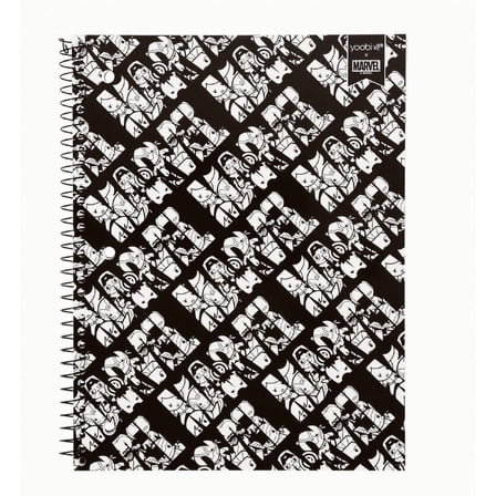 Spiral Notebook 1 Subject College Ruled BxW Avengers - Yoobi