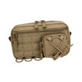 thumbnail image 3 of Almencla Waist Bag Adjustable Tool Storage Bag for Outdoor Activities Hunting Cycling Brown, 3 of 8