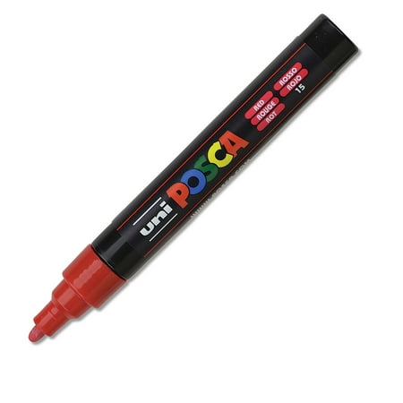 UPC: 4902778916131 | Uni Posca Paint Marker – Red  Bullet Tip  2.5 mm