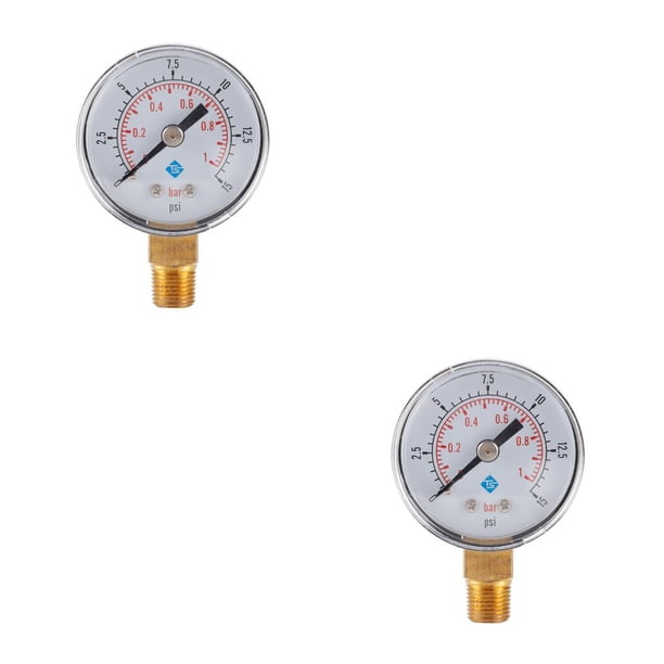 Kenally Medidor de presión hidráulica compresor de aceite de agua multifuncional medidor de prueba neumático para mecánico químico Tipo 2 2Conjunto