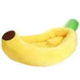 thumbnail image 1 of Cama para perros con forma de plátano, cojín desmontable para cachorros, para perros pequeños, gatos y gatitos S, 1 of 8