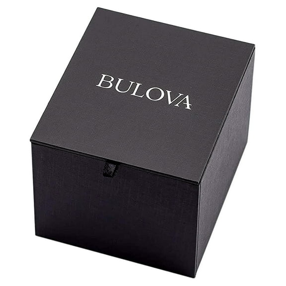 Bulova Men's Military Automatic Brown Leather Strap Watch 96A245